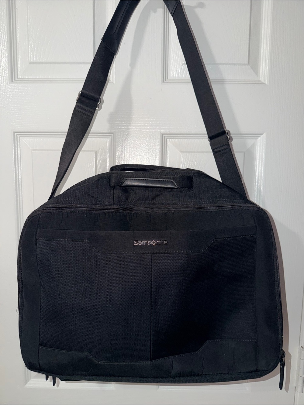 Samsonite Pro Black Recyclex Business Travel Briefcase Messenger Laptop Bag